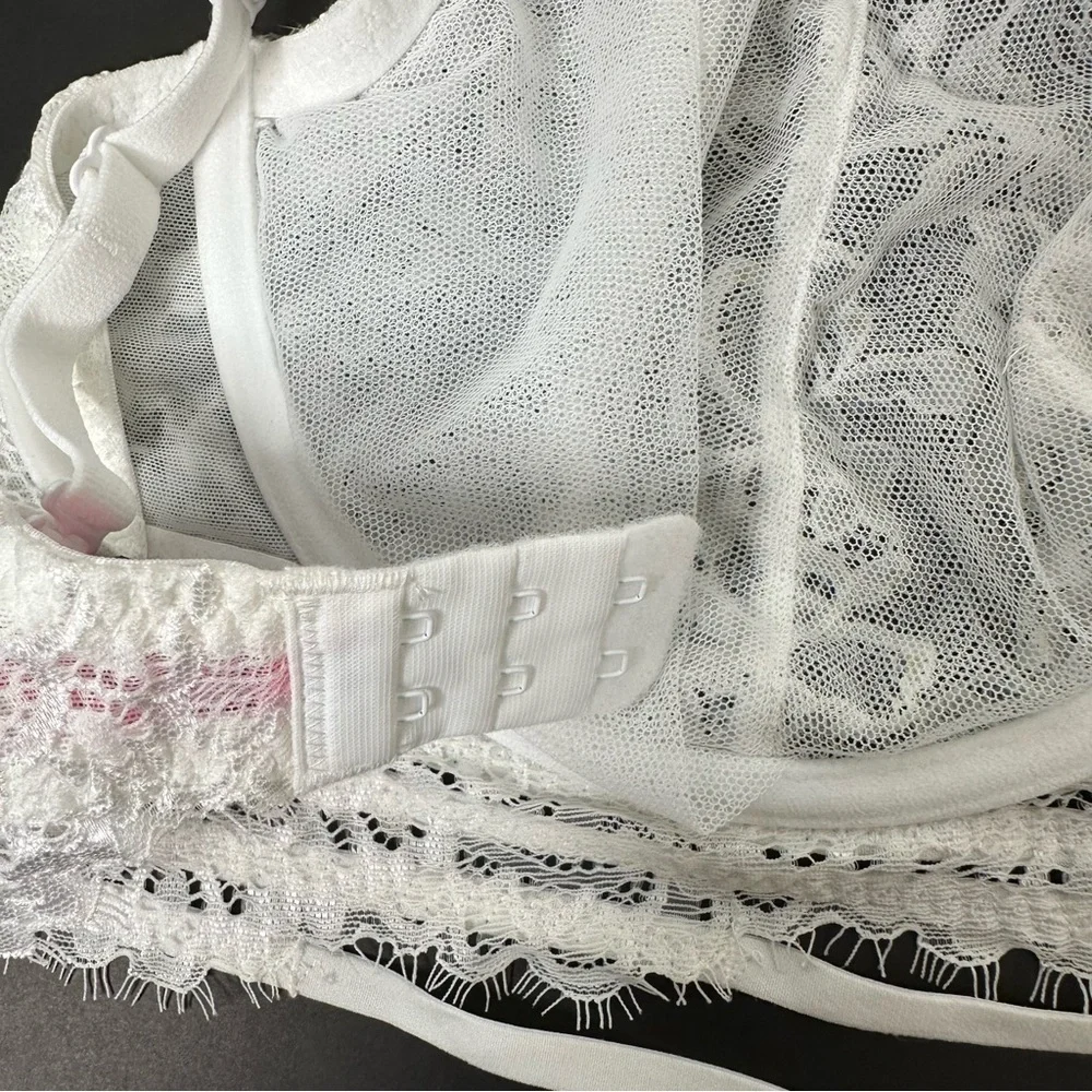 La Senza women’s white rhinestone bra size 36DD - Picture 9 of 13
